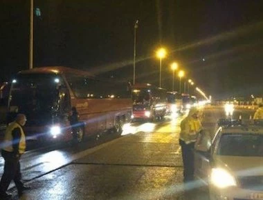 Θεσσαλονίκη: Κυκλοφοριακό κομφούζιο από τα λεωφορεία για το συλλαλητήριο των Αθηνών (φωτό)